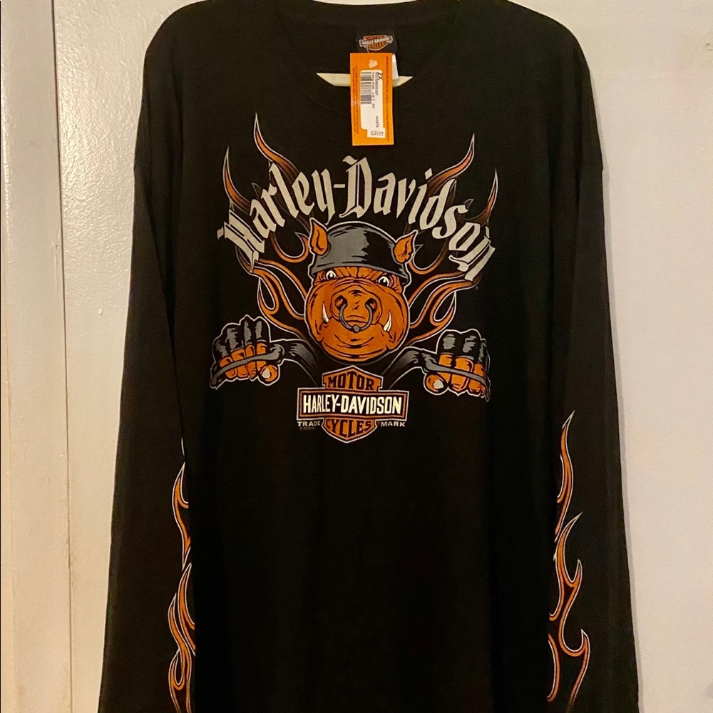 Man shirt, Harley Davidson , 2XL, black
